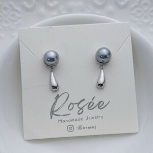 E190 S925 Akoya Sea Pearl Earrings